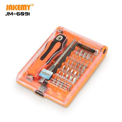 JAKEMY 6091 High Quality Easy to Operate Screwdriver Set with Connector Bar Adjustable Bits for Household Electronics DIY Repair