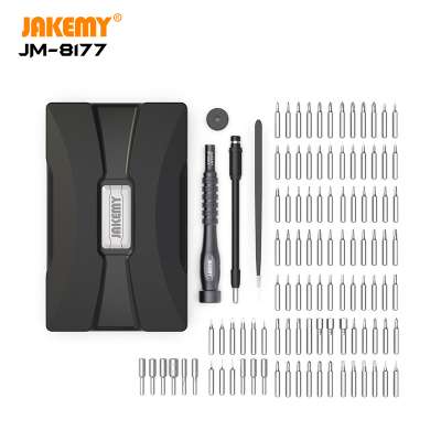 106 in 1 Screwdriver Set with CRV Magnetic Hex Torx Slotted Phillips Pentalobe Drive Bits JM-8177