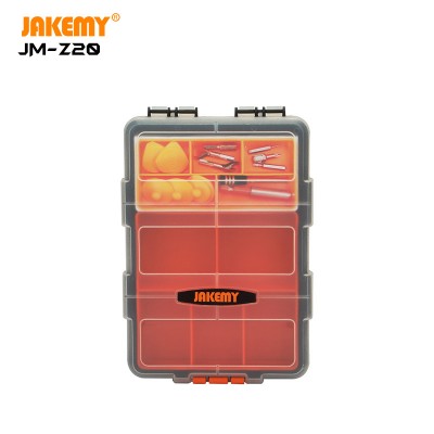 JAKEMY JM-Z20 Portable Lightweight Double-layer Mini Plastic Components Storage Box Tool Box for Small Parts