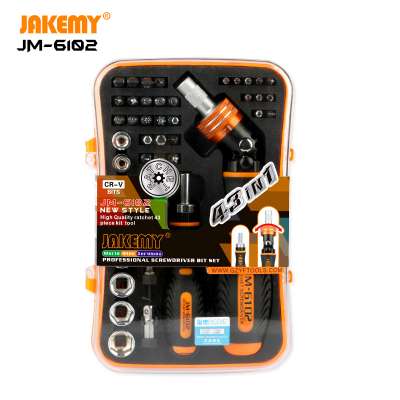 JAKEMY 43 pcs in 1 Adjustable 180 Degrees Ratchet Screwdriver Set for Mobile Phone Laptop Home Appliance DIY Repair Tool