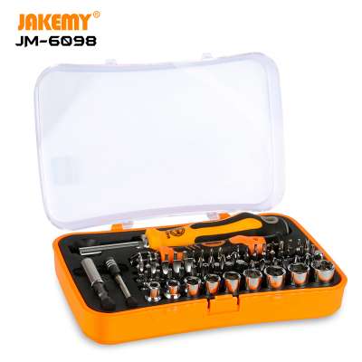 JAKEMY Professional 66 in 1 Portable  Screwdriver Tool Set with Adjustable Extension Bar DIY repair tool for Cellphone Laptop