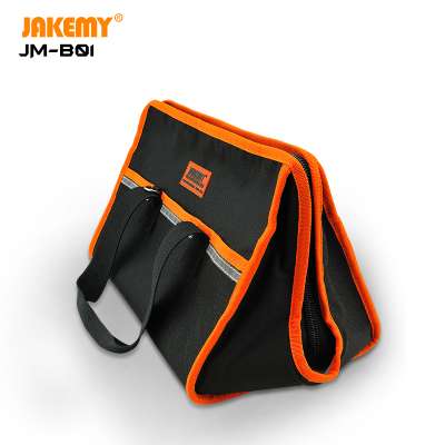 JAKEMY B01 Wholesale Custom Portable Durable Waterproof Oxford Fabric Tote Tool Bag with Zipper for Storing Gadgets Accessories