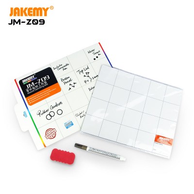 Magnetic Screw Mat Magnetic Working Pad Hand Tool Set Memory Chart Working Pad with Oily Pen Pen Eraser