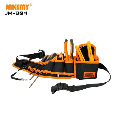 Jakemy Multi-Functional Waterproof Oxford Big Capacity Tool Waist Bag for Hardware Maintenance Electrician′s